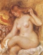 Pierre-Auguste Renoir Bather with Long Blonde oil painting